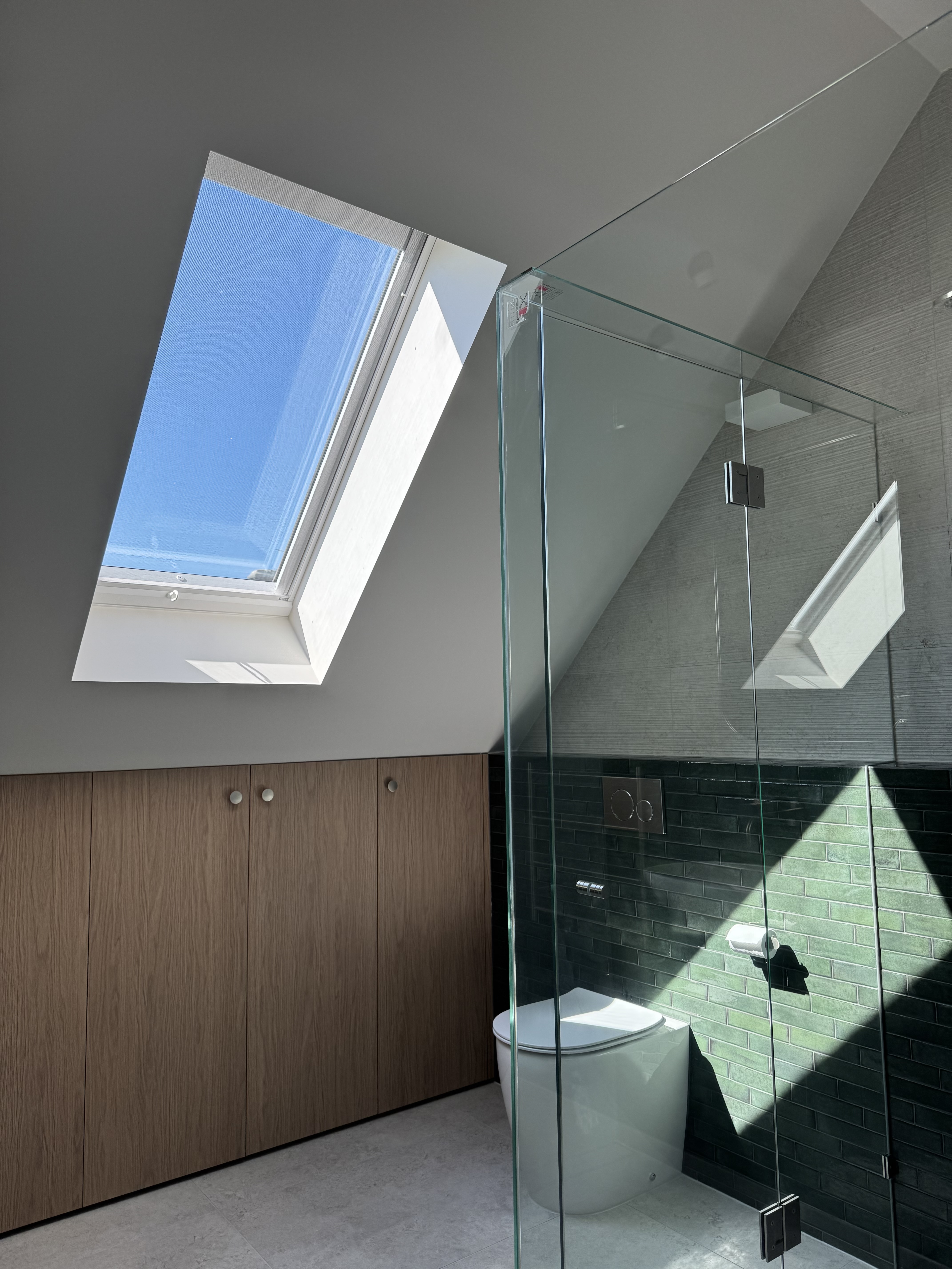 Skylight flooding into bathroom — MBA